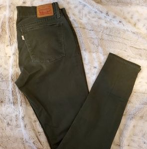 Green Super Skinny Levis